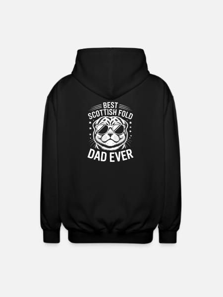 Scottish Folding Cats Scottish Fold Gift - Unisex Hooded Jacket - black