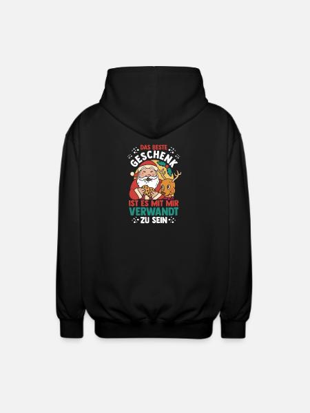 Weihnachtsmann Weihnachtszeit Weihnachts - Unisex Kapuzenjacke - Schwarz