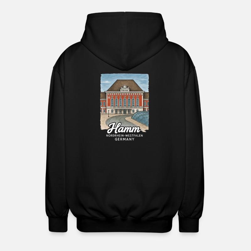 Hamm - Unisex Kapuzenjacke - Schwarz