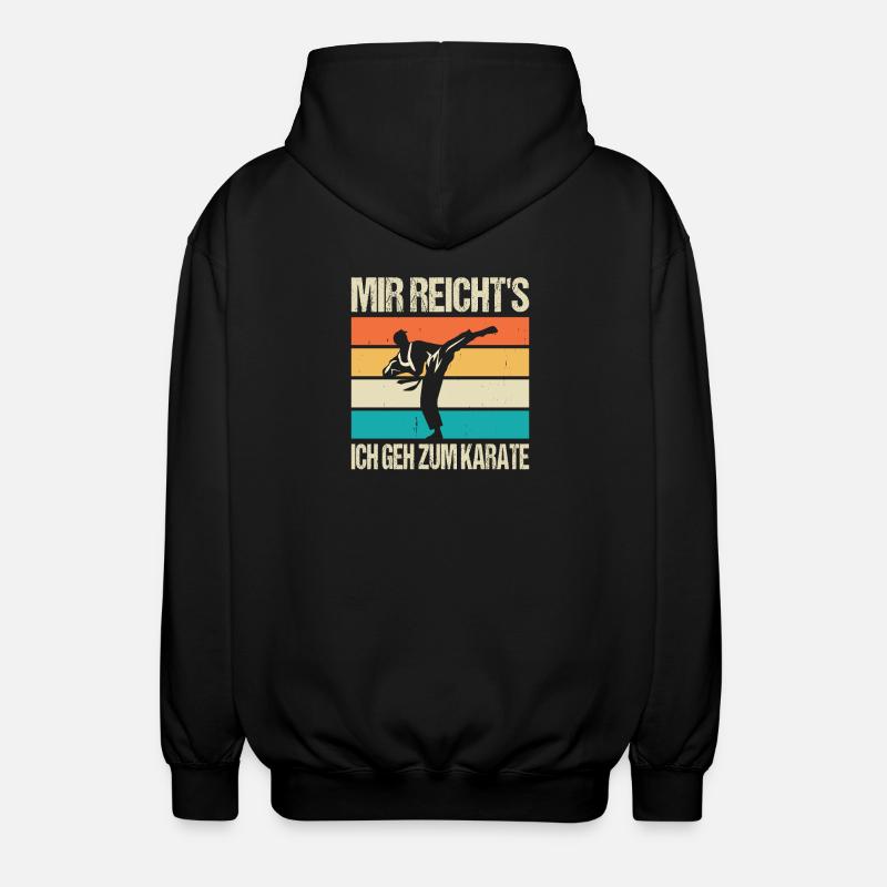 Karate Training Geschenke Karatetraining - Unisex Kapuzenjacke - Schwarz