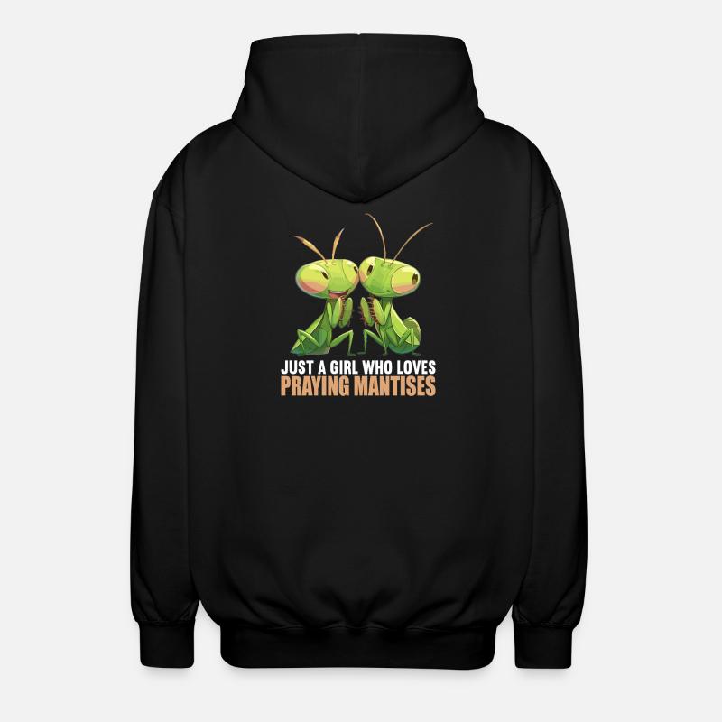 Gottesanbeterinnen Gottesanbeterin - Unisex Kapuzenjacke - Schwarz
