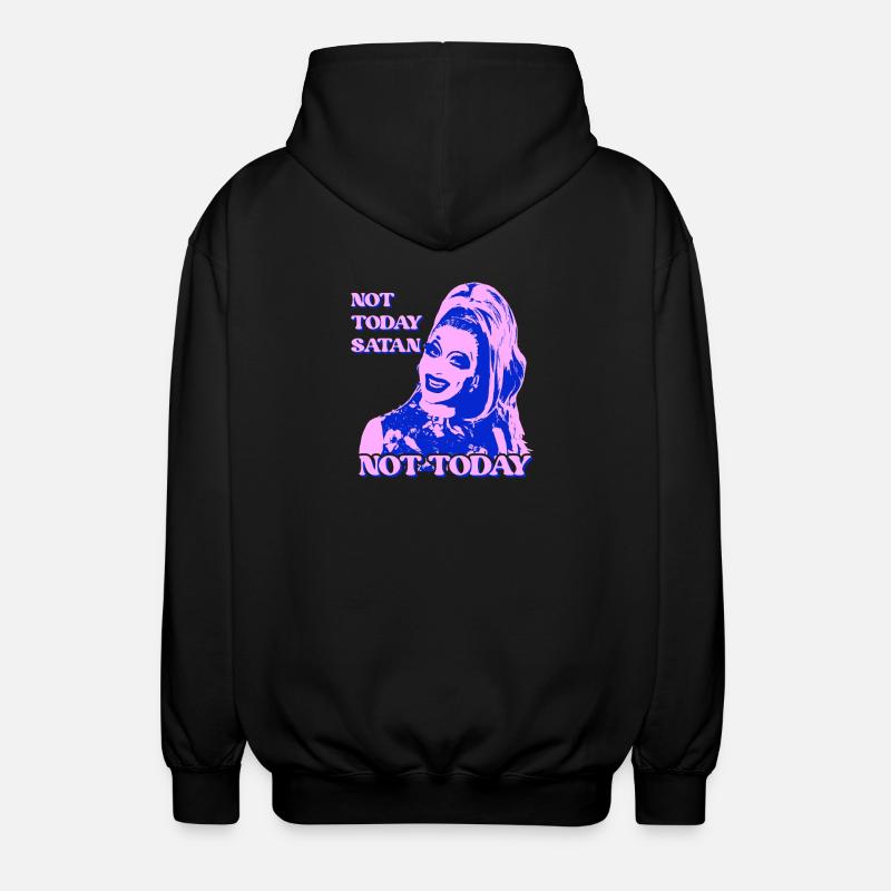 Nicht heute Satan Pop Art - Unisex Kapuzenjacke - Schwarz