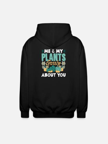 Garden & Plant Lovers Gifts - Unisex Hooded Jacket - black