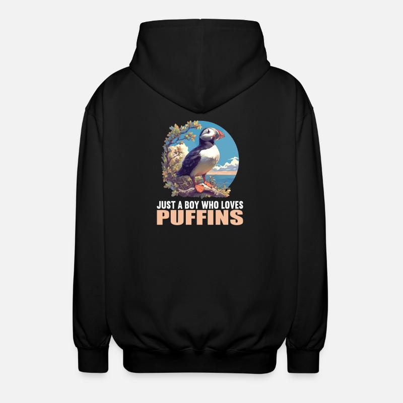 Macareux Papageientaucher - Veste à capuche unisexe - noir