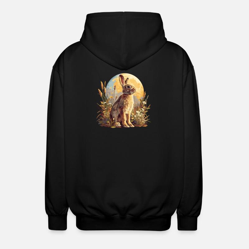 Lapin Lapin - Veste à capuche unisexe - noir