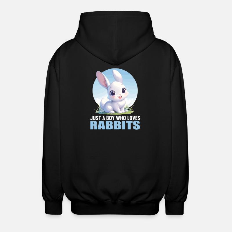 Lapin Lapin - Veste à capuche unisexe - noir