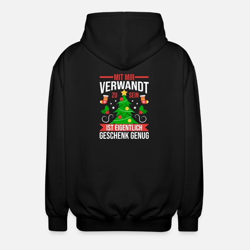 Noël du Père Noël - Veste à capuche unisexe - noir