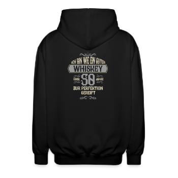 50. Geburtstag 50 Jahre alt Spruch Geschenk - Unisex Kapuzenjacke - Schwarz - Hinten - AI Model Male 185 light (185cm)
