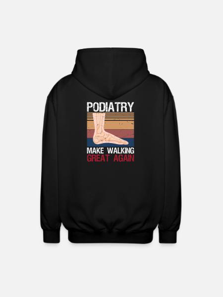 Funny Podiatrist Gift Cool Podiatry - Unisex Hooded Jacket - black