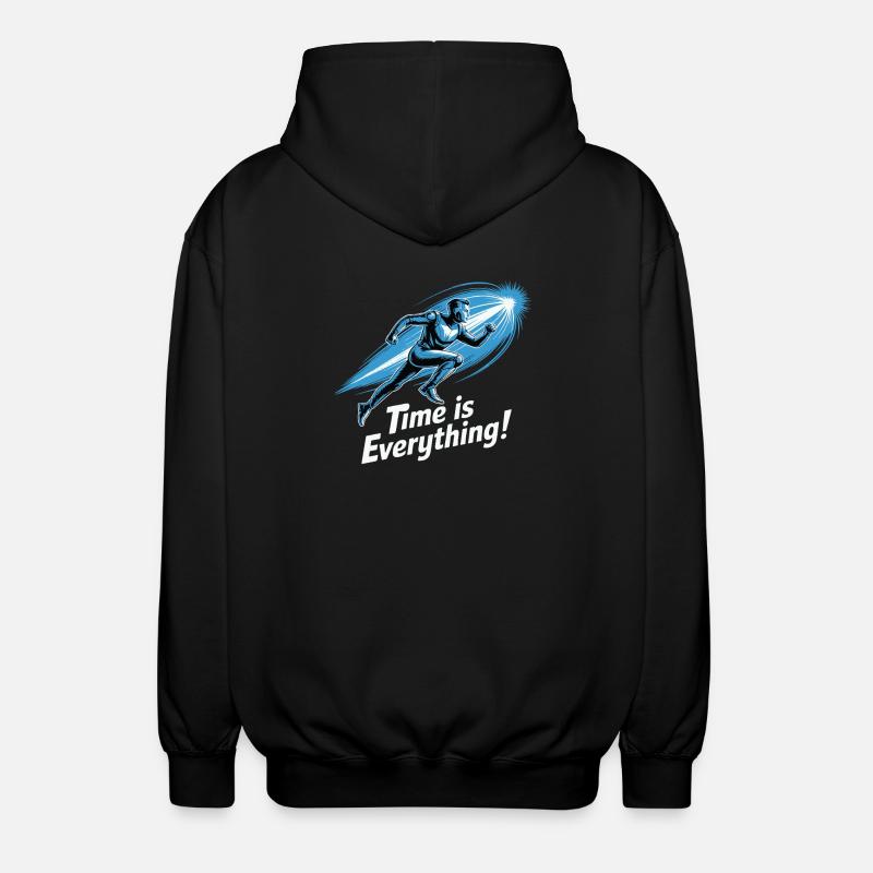 Le temps est tout, coureur - Veste à capuche unisexe - noir