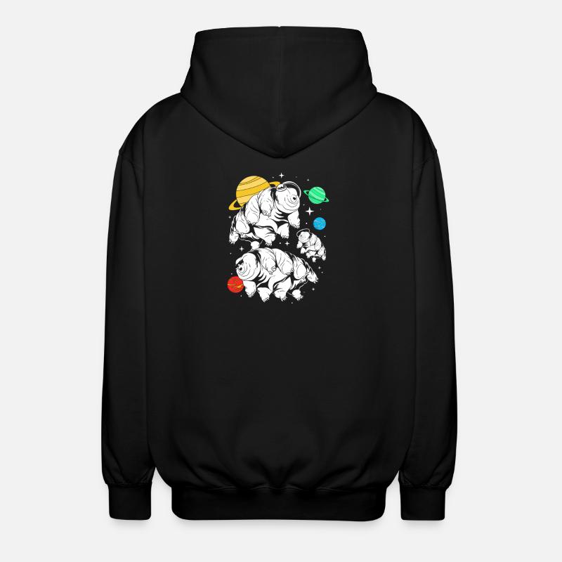 Tardigrade Tardigrade Tardigrade Water Bear - Unisex Hooded Jacket - black
