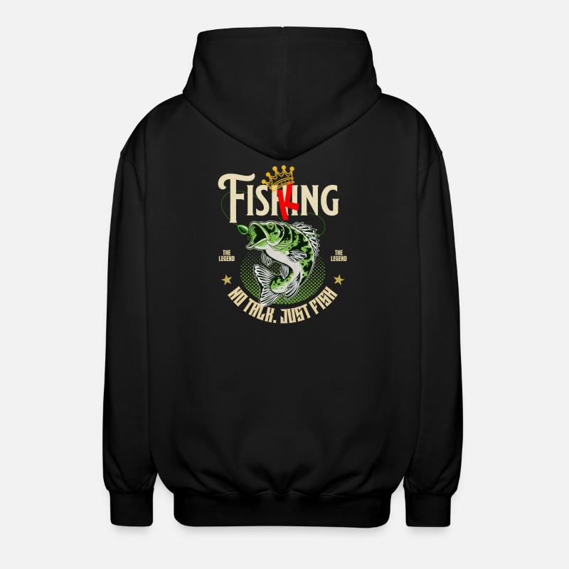 Conception du Fish King Angler - Veste à capuche unisexe - noir