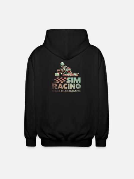 Sim Racing: More Than Gaming - Unisex Hooded Jacket - black
