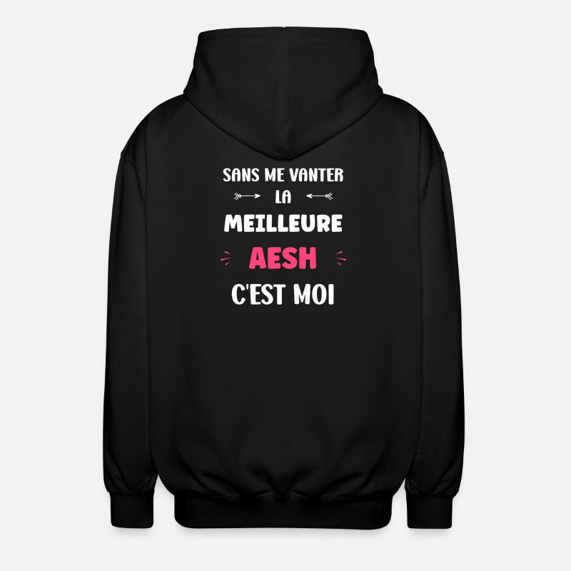 AESH - Unisex Hooded Jacket - black