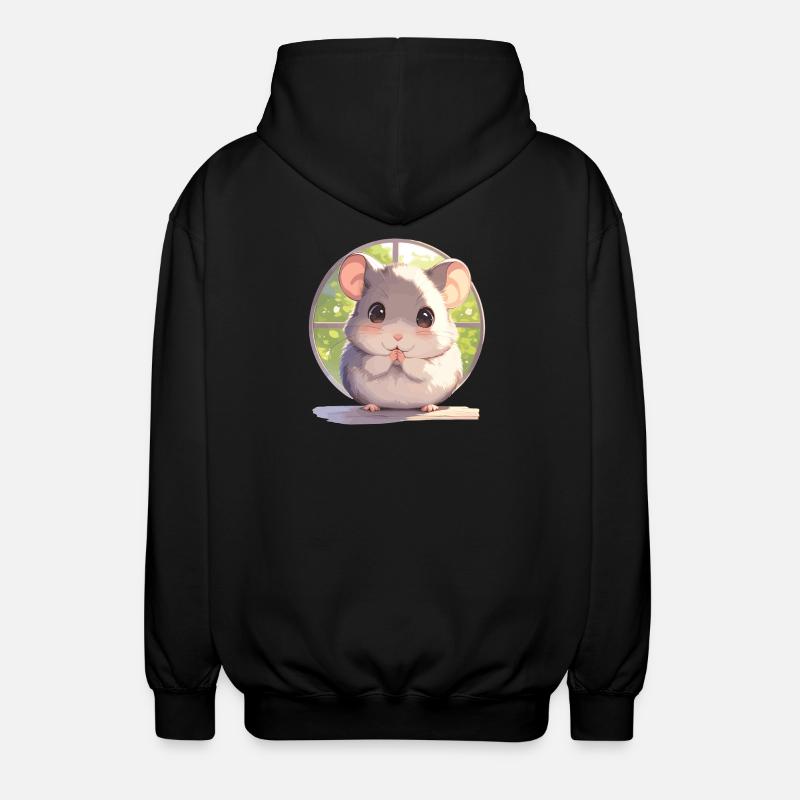 Ratten Ratte - Unisex Kapuzenjacke - Schwarz
