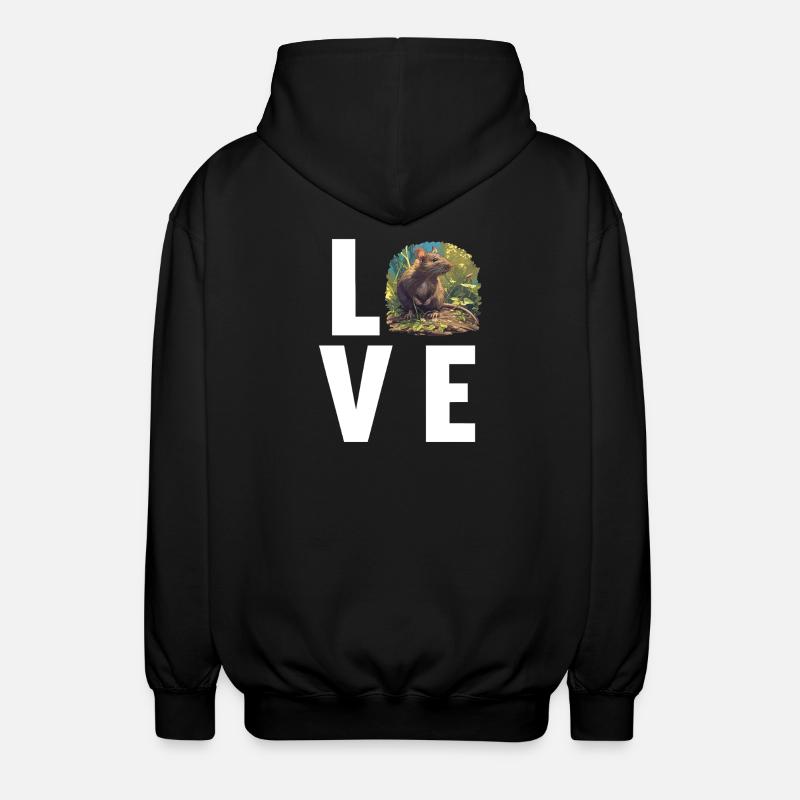 Ratten Ratte - Unisex Kapuzenjacke - Schwarz