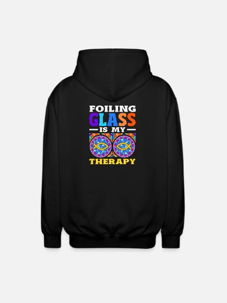 Buntglas-kunst Buntglas-künstler - Unisex Kapuzenjacke - Schwarz