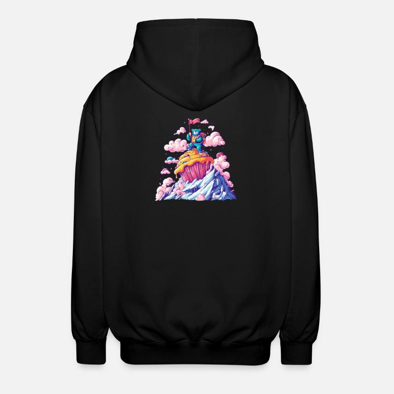 Sommet des Cupcakes Bear Adventure - Veste à capuche unisexe - noir