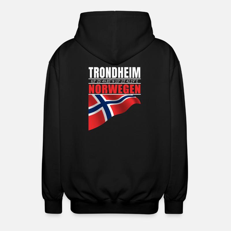 Trondheim - Veste à capuche unisexe - noir