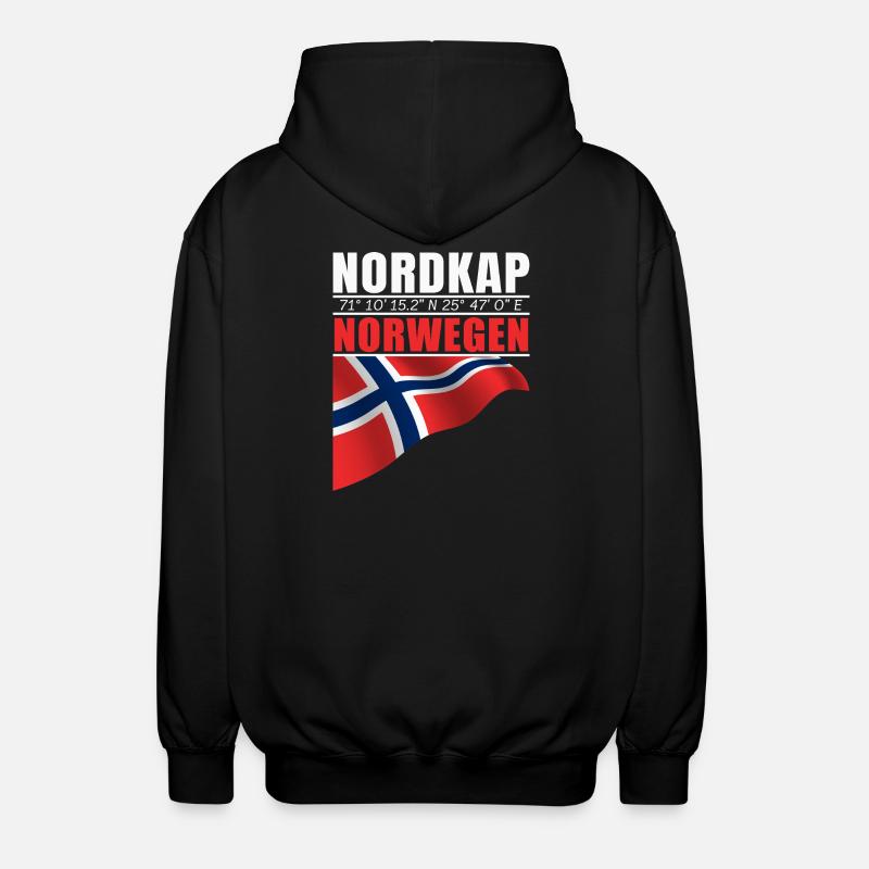 Nordkap - Unisex Kapuzenjacke - Schwarz