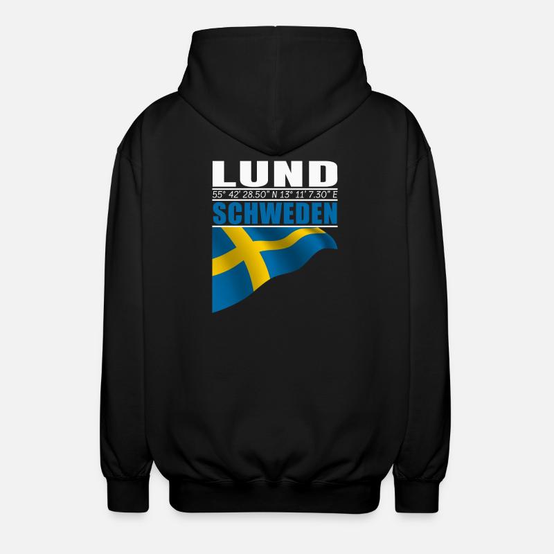 Lund - Unisex Kapuzenjacke - Schwarz