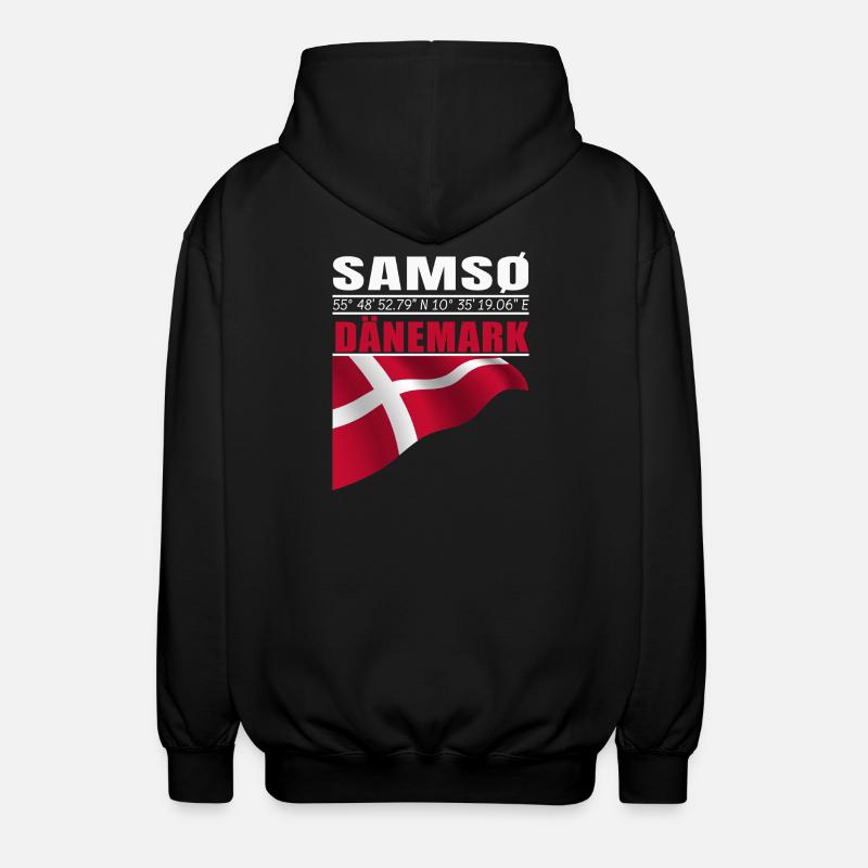 Samsø - Unisex Kapuzenjacke - Schwarz