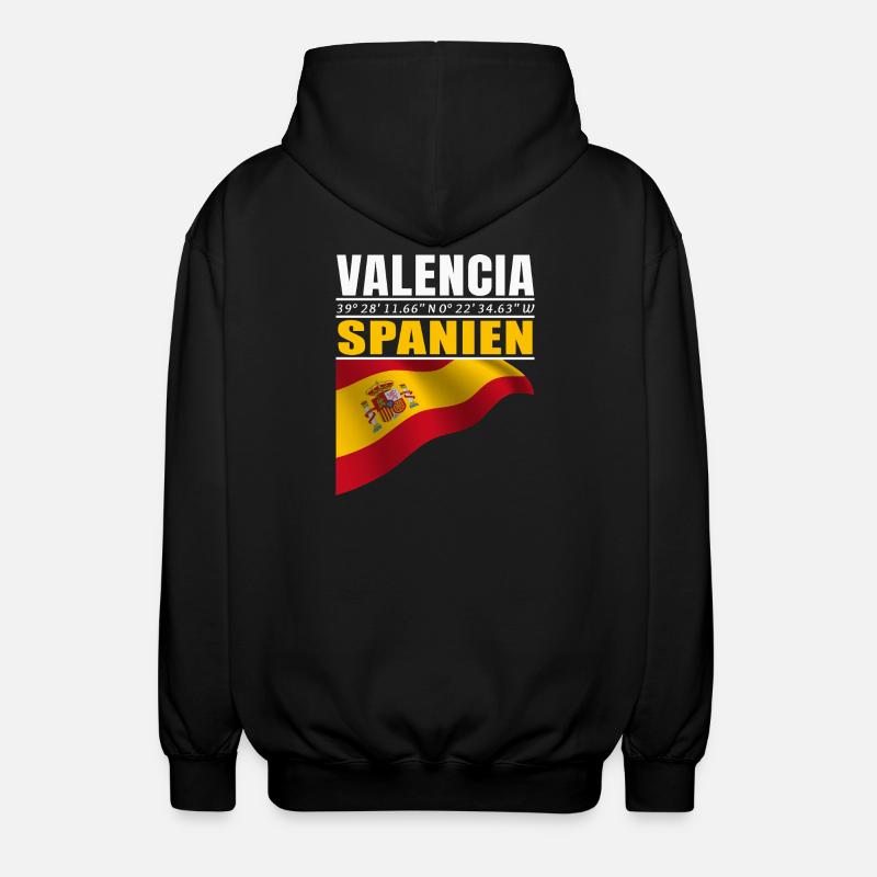 Valencia - Unisex Kapuzenjacke - Schwarz