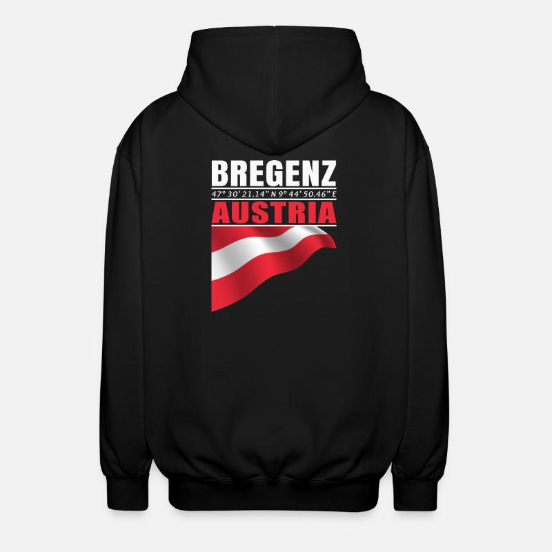 Bregenz - Unisex Kapuzenjacke - Schwarz