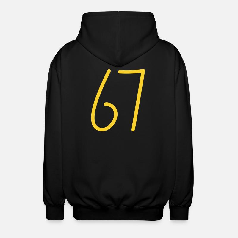 67 - Veste à capuche unisexe - noir