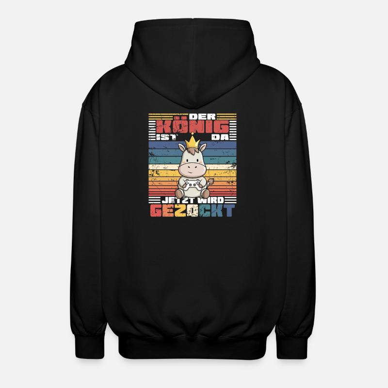 Game King computer game - Unisex Hooded Jacket - black