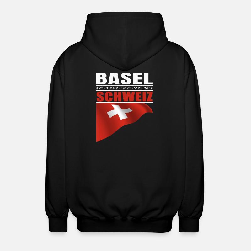 Basel - Unisex Kapuzenjacke - Schwarz