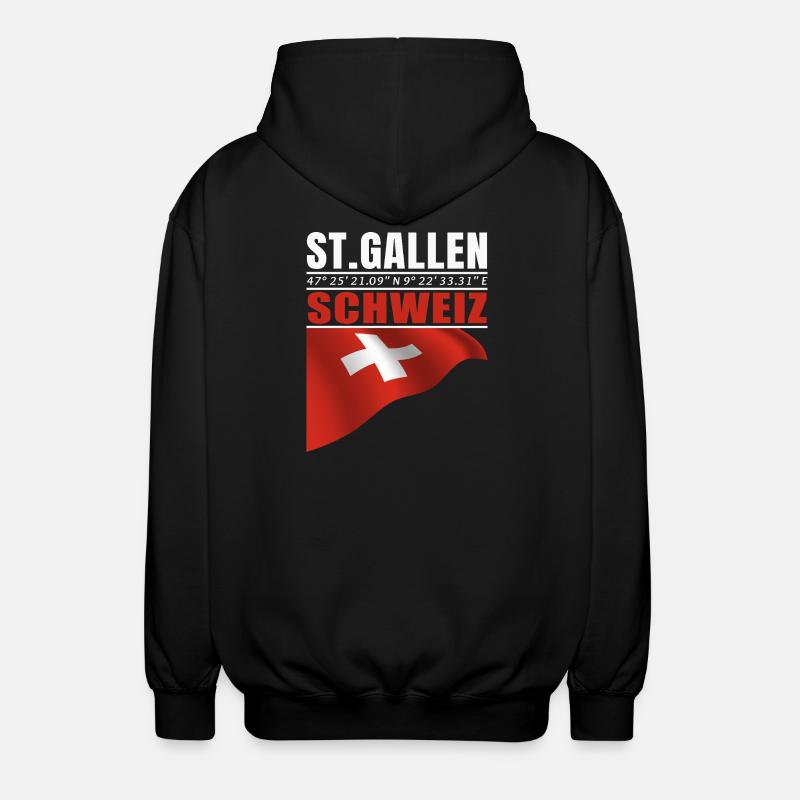 Saint-Gall - Veste à capuche unisexe - noir