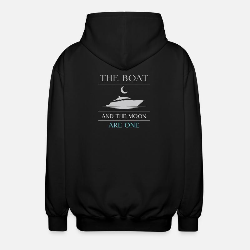 Nachtbootfahren Mit - Unisex Kapuzenjacke - Schwarz
