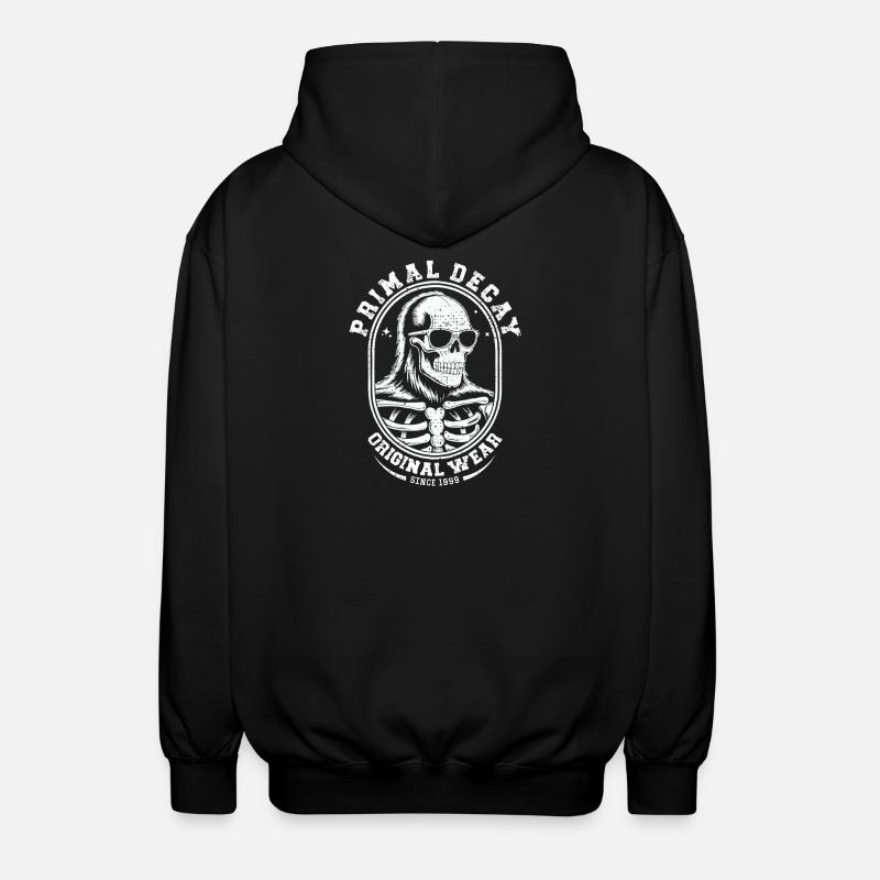 Skeleton Crest T-shirt - Veste à capuche unisexe - noir