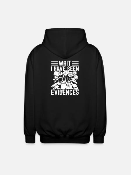 Forensisch analist heeft bewijs gezien misdaad - Uniseks zip hoodie - zwart