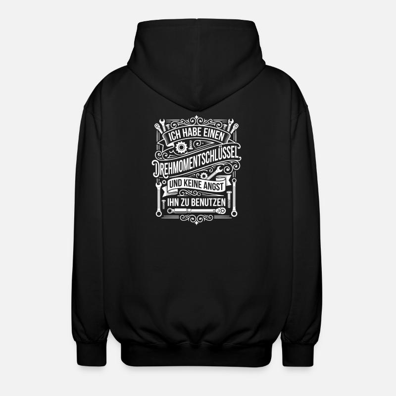J’ai une clé dynamométrique - Veste à capuche unisexe - noir