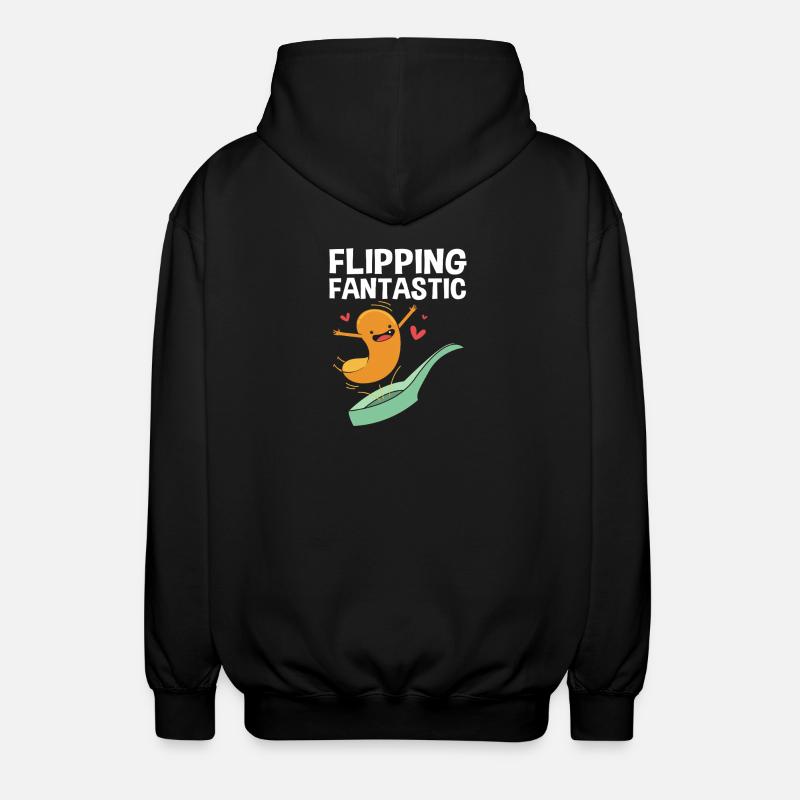 Pfannkuchen - Unisex Kapuzenjacke - Schwarz