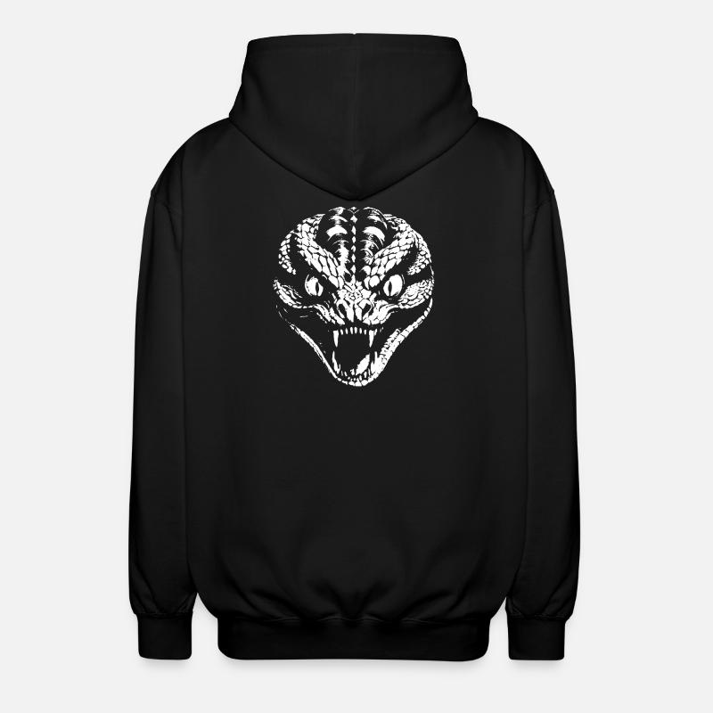 Snake - Unisex Kapuzenjacke - Schwarz