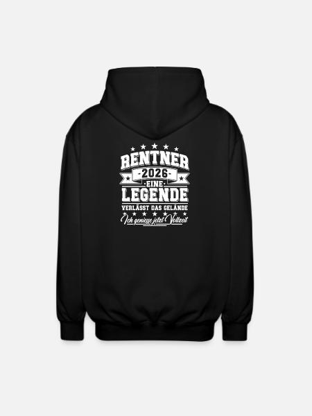 Retirement 2026 - A legend leaves the site - Unisex Hooded Jacket - black