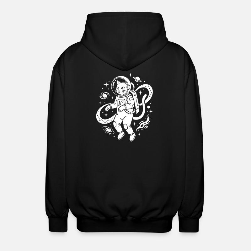 Kitty exploratrice spatiale - Veste à capuche unisexe - noir