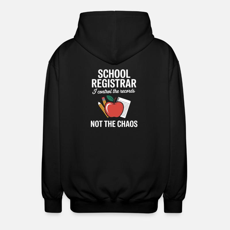 Schulsekretärin Front Office Schule Geschenk - Unisex Kapuzenjacke - Schwarz