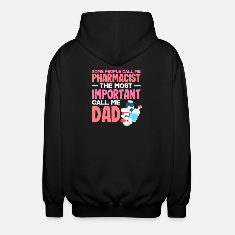 Apotheker Vater Pharmazietechniker Vater Techniker - Unisex Kapuzenjacke - Schwarz