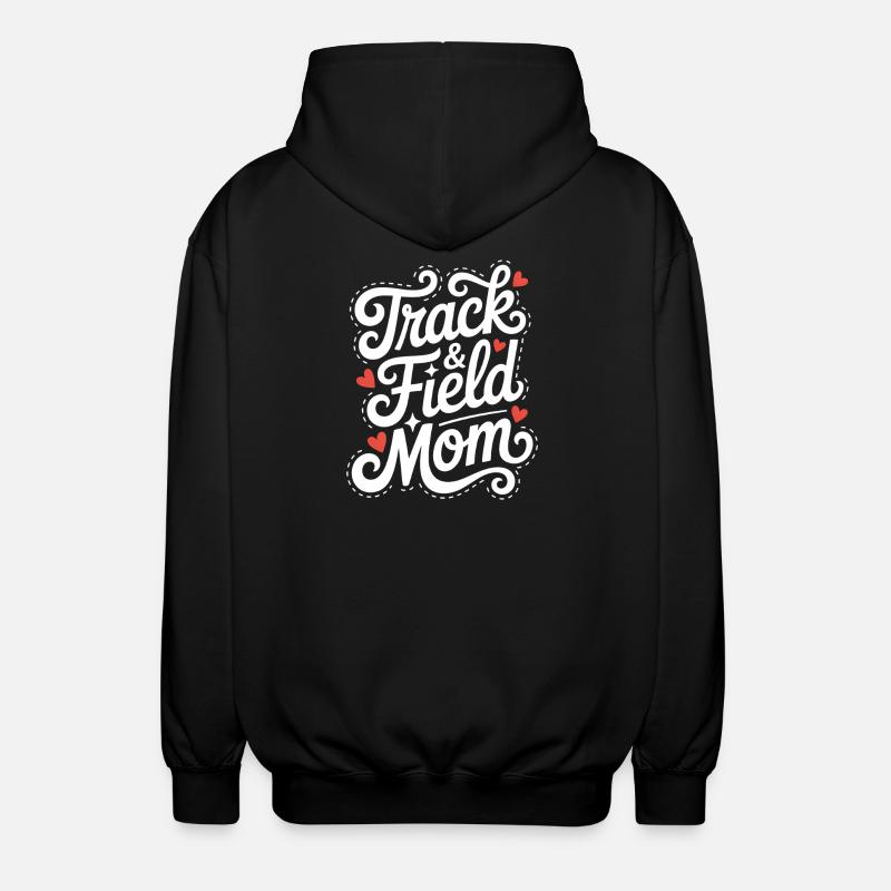 Leichtathletik Sprüche Leichtathletik Geschenk - Unisex Kapuzenjacke - Schwarz