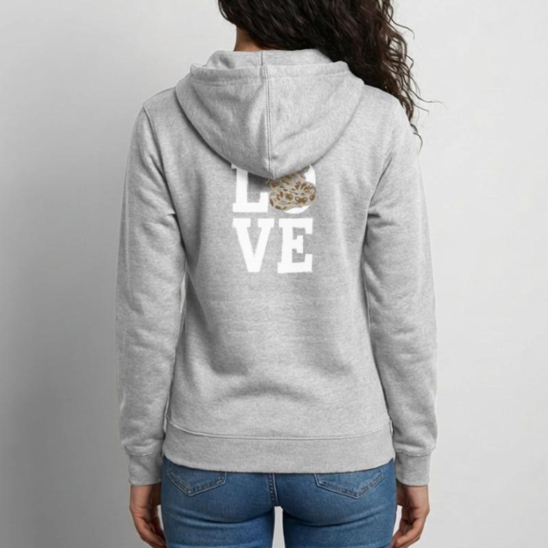 Königspython Schlangen LOVE Terrarium Python Unisex Kapuzenjacke