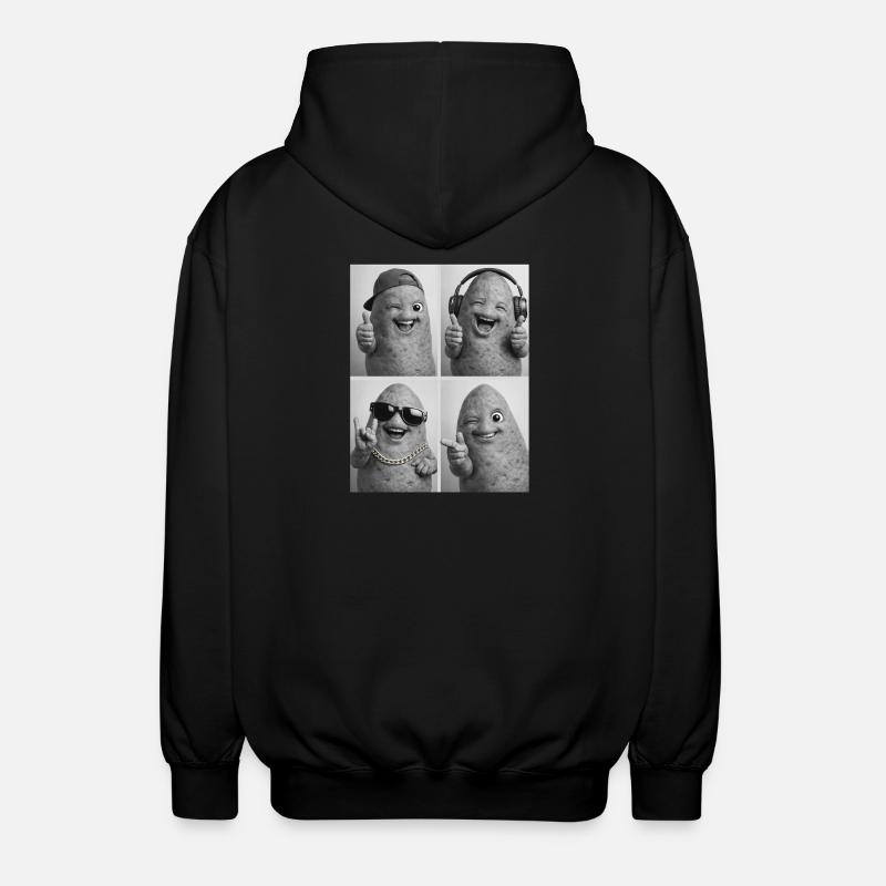 Patate douce - Veste à capuche unisexe - noir