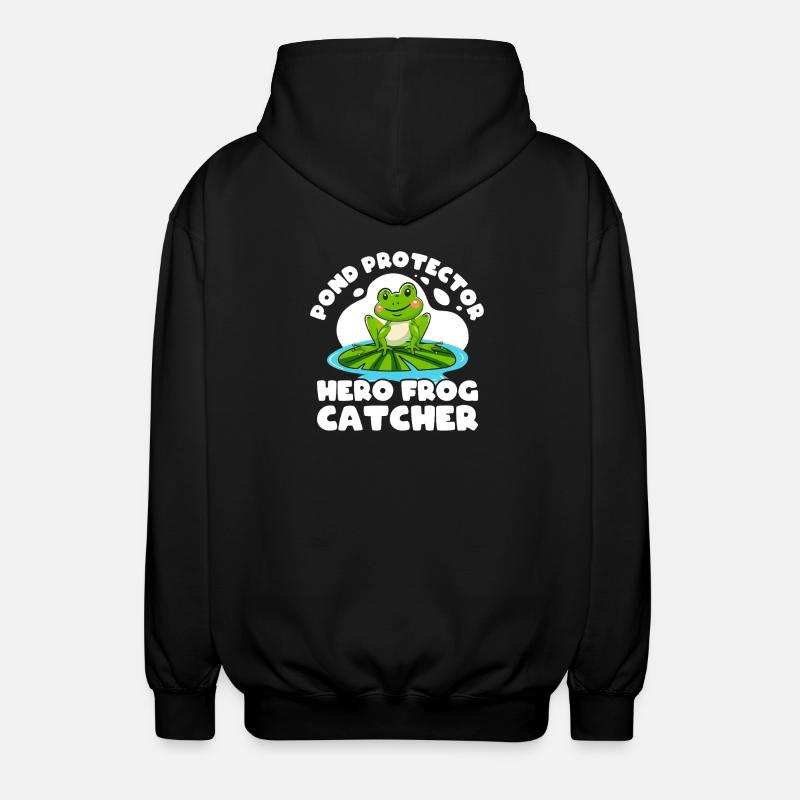 Frog Catcher Pond Protector Frog - Unisex Kapuzenjacke - Schwarz