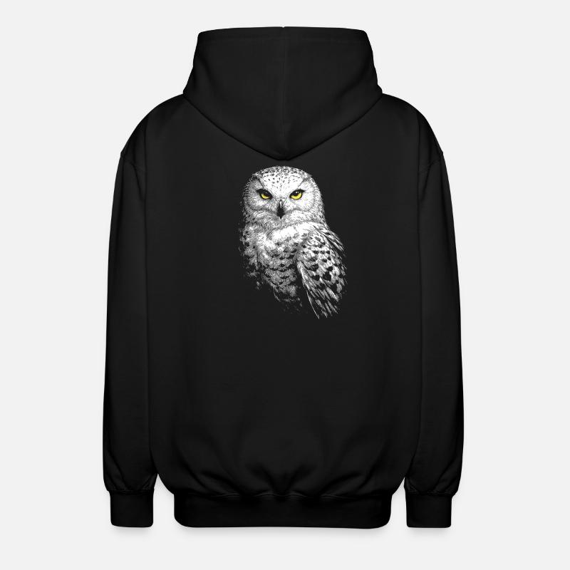 Harfang des neiges - Veste à capuche unisexe - noir