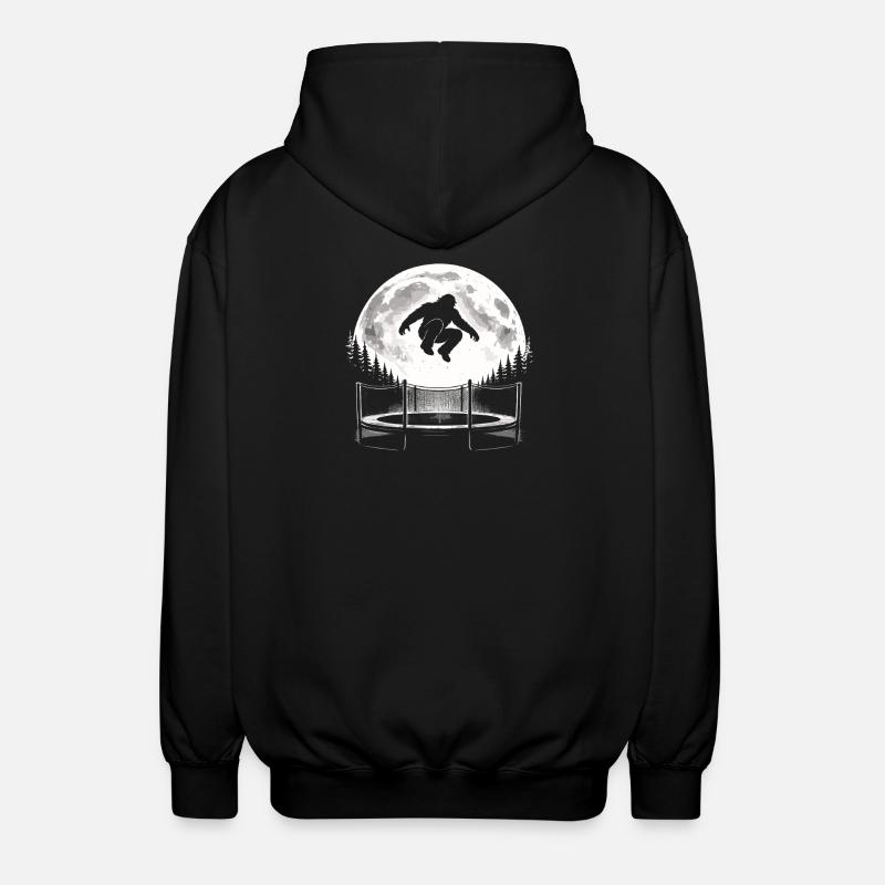 Bigfoot sur trampoline - Veste à capuche unisexe - noir