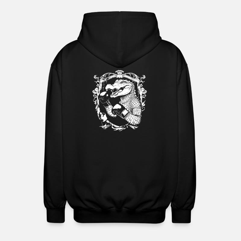 Alligator Boxing MMA - Unisex Hooded Jacket - black