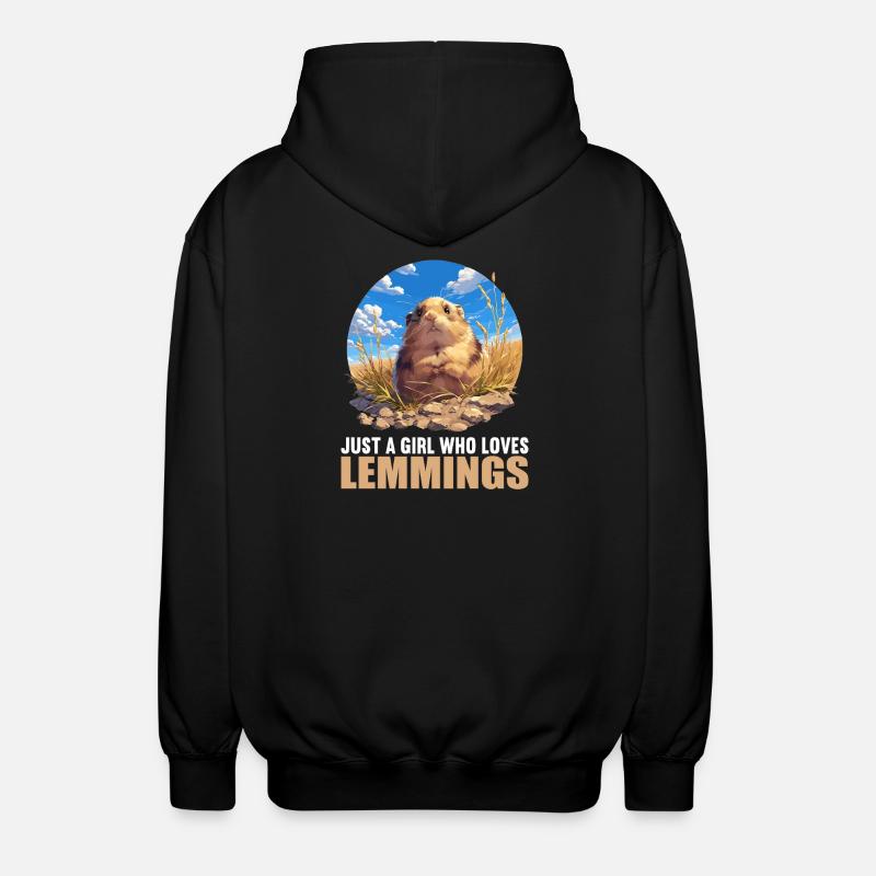 Lemmings Lemming - Veste à capuche unisexe - noir